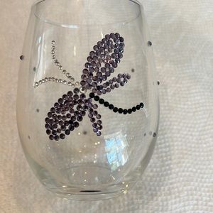 Stemless wine glass